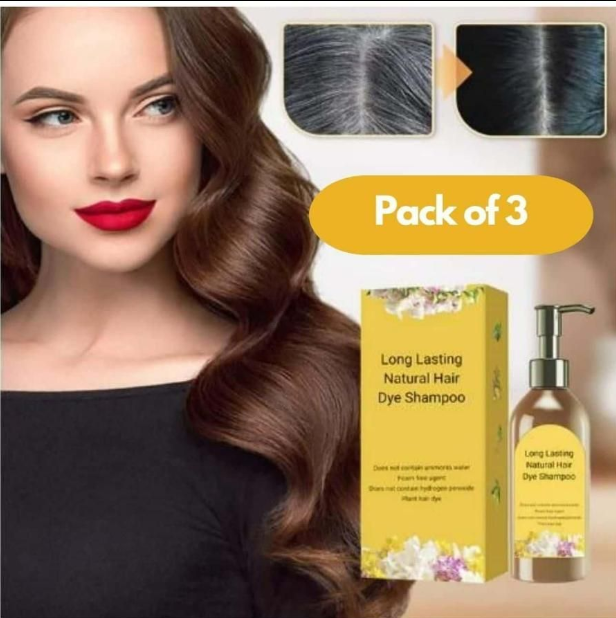 🧴Buy 1 Get 2 FREE - Natural Hair Dye Shampoo🧴🌿