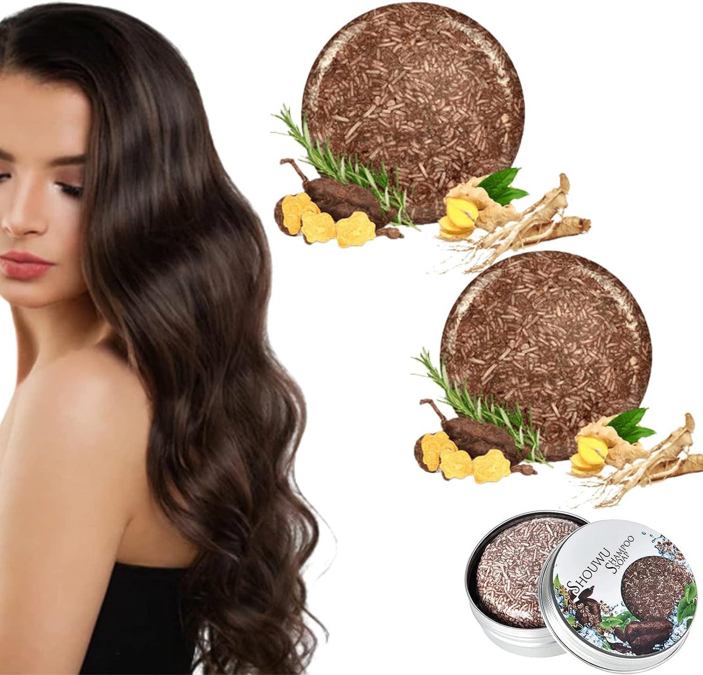 🌿 Naturally Made Organic Shampoo Soap🔥 BUY 1 GET 1 FREE