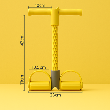 Premium 6-Tube Pedal Resistance Band – Elastic Latex Tension Rope for Yoga, Fitness & Home Workout