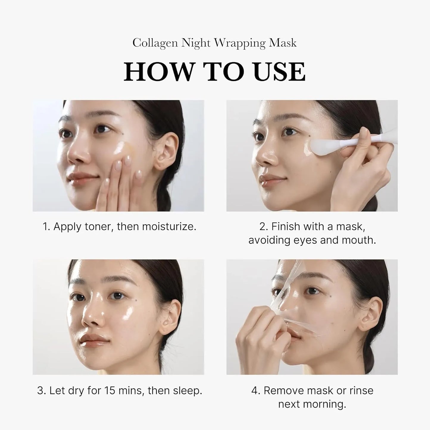 🌙 Collagen Night Wrapping Peel-Off Mask – Wake Up to Radiant, Youthful Skin! ✨